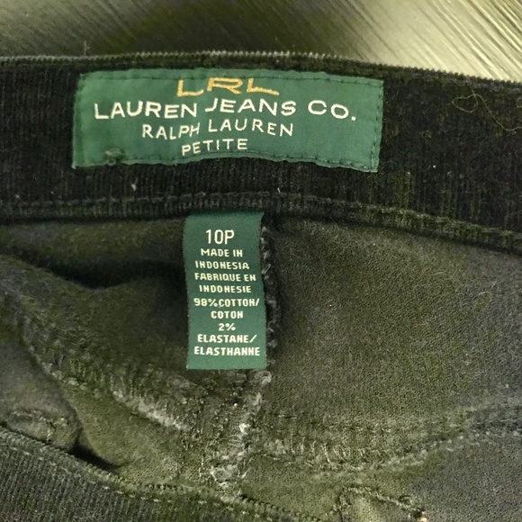 LRL Classic Straight stretch corduroy black jeans - Picture 13 of 15